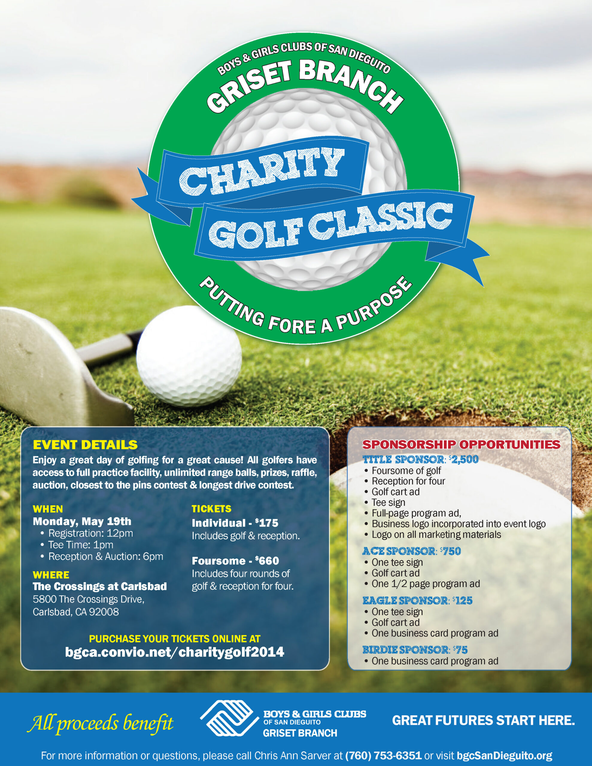 Flyer-Charity Golf Classic 2014